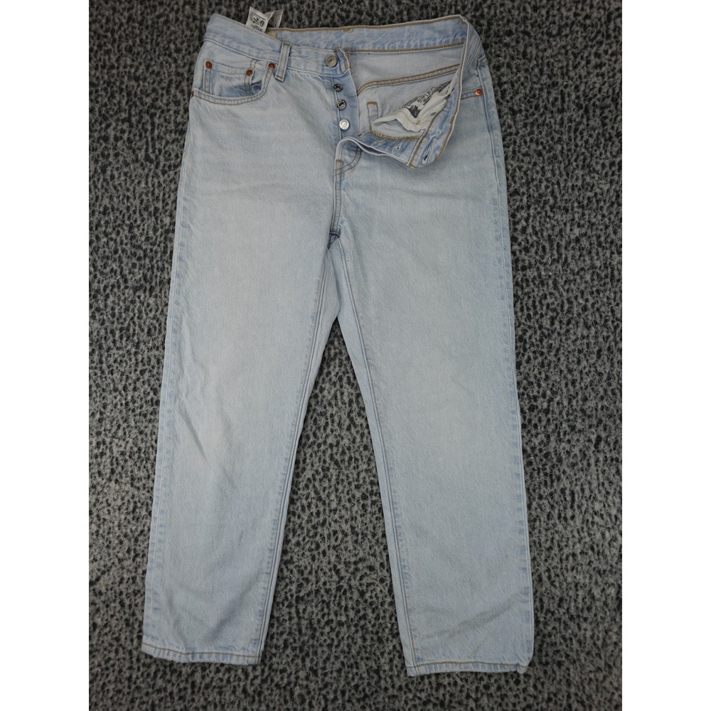 Levi's 501  Original Fit Jeans Womens 29x26 Light Wash Button Fly‎ Straight